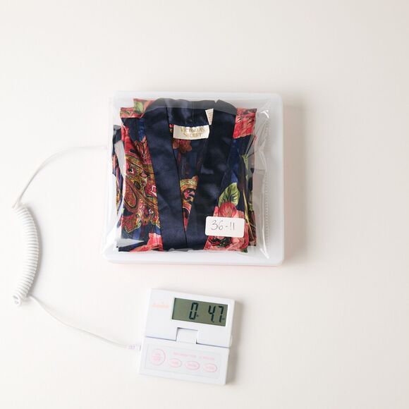 Vtg Victoria’s Secret Gold Label Night Shirt Sz S 90s Navy Paisley Floral Button - Picture 10 of 10